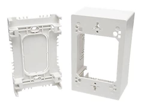 tripp lite single-gang surface-mount junction box wallplate white taa|Tripp.